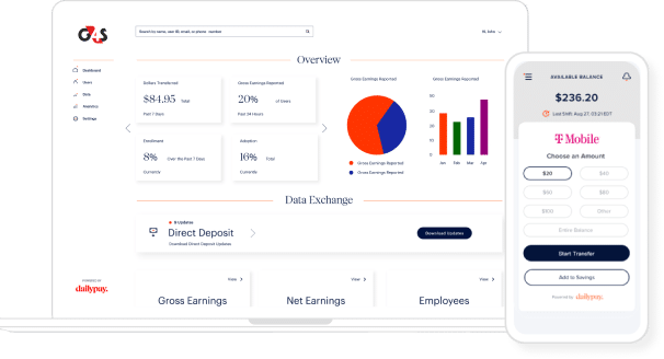 DailyPay platform, Source: DailyPay, Top USA fintech startups 2025