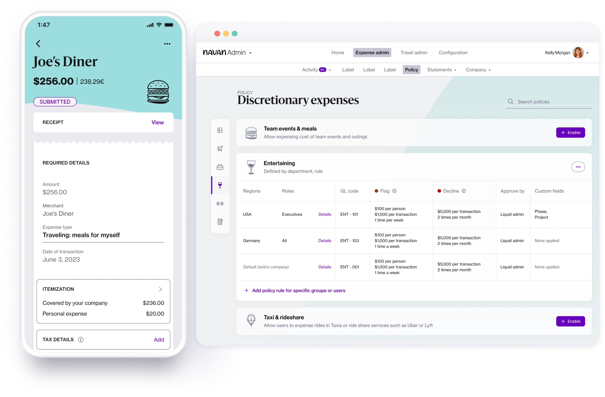 Navan mockup, Source: Navan, Top USA fintech startups 2025