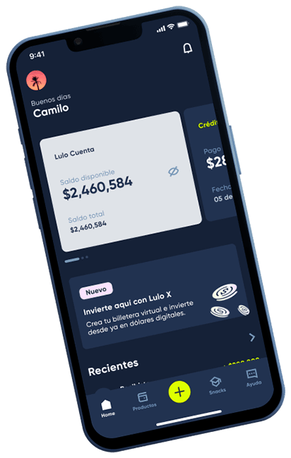 Lulo Bank mockup, Source: Lulo Bank